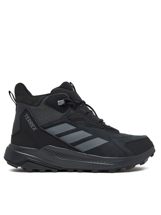 adidas Туристически adidas Terrex Anylander Leather Mid Hiking KJ5212 Черен