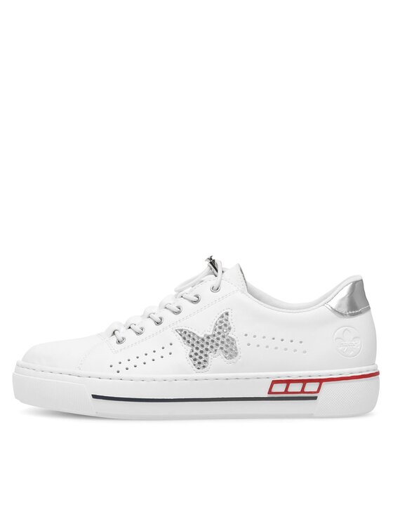 Rieker Sneakers Rieker L8857-80 Alb
