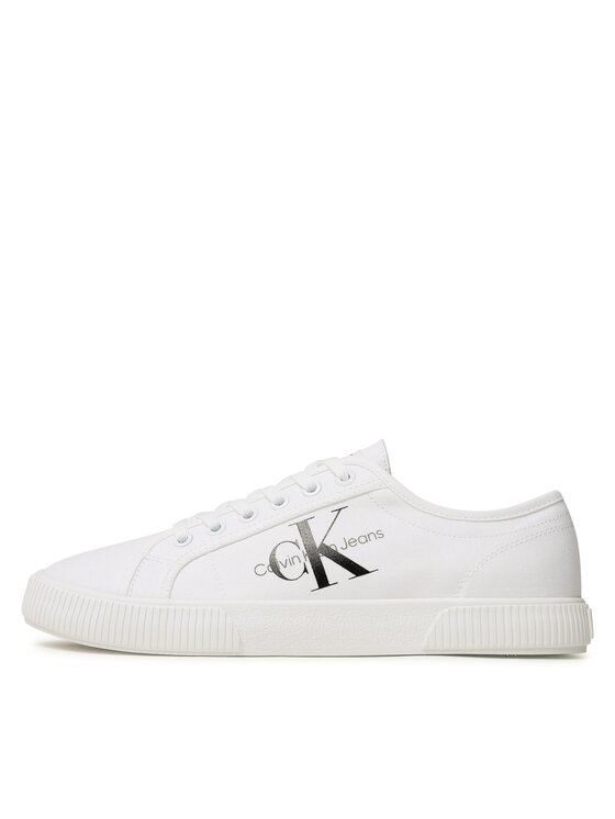 Calvin Klein Jeans Tenis superge Calvin Klein Jeans Essential Vulcanized 1 YM0YM00306 Bela