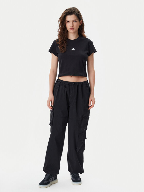 adidas adidas Футболка Future Icons Small Logo Baby JE4000 Чорний Slim Fit