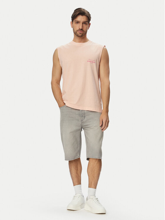 Jack & Jones Jack & Jones Camiseta sin mangas Cassis Washed Back 12295076 Naranja claro Relaxed Fit