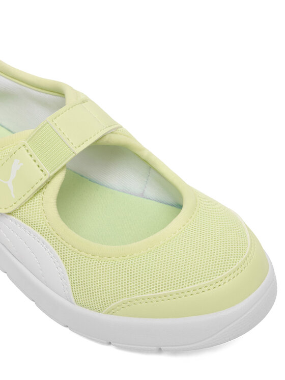 Puma Балетки Puma Courtflex v3 Lina V PS 400578 06 Жовтий