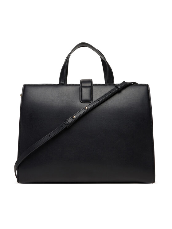 Tommy Hilfiger Geantă Tommy Hilfiger Th Heritage Satchel AW0AW18287 Negru