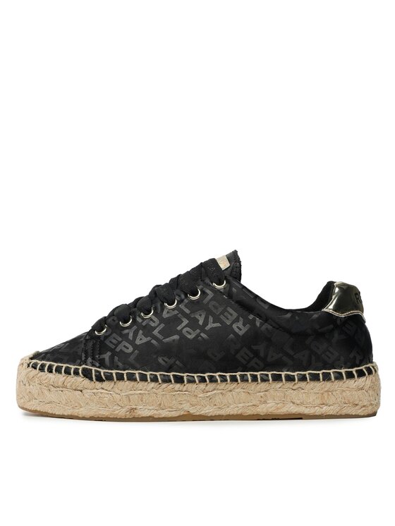 REPLAY Espadrillas Replay Nash Allover GWF22 .000.C0078T Nero