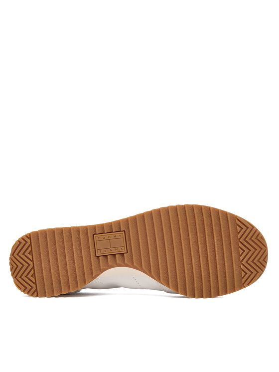 Tommy Jeans Sneakers Tommy Jeans Tjw Low Profile Runner Lthr Mix EN0EN03001 Écru