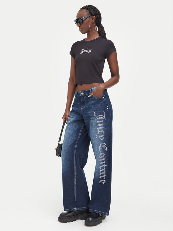 Juicy Couture Juicy Couture Camiseta JCWCT226326 Negro Slim Fit