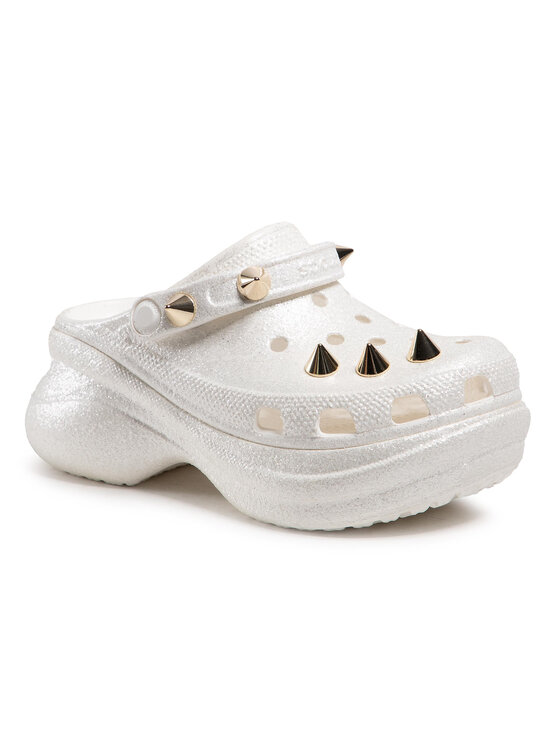 Crocs Šlepetės Crocs Classic Bae Glitter Stud Cg W 206783 Balta