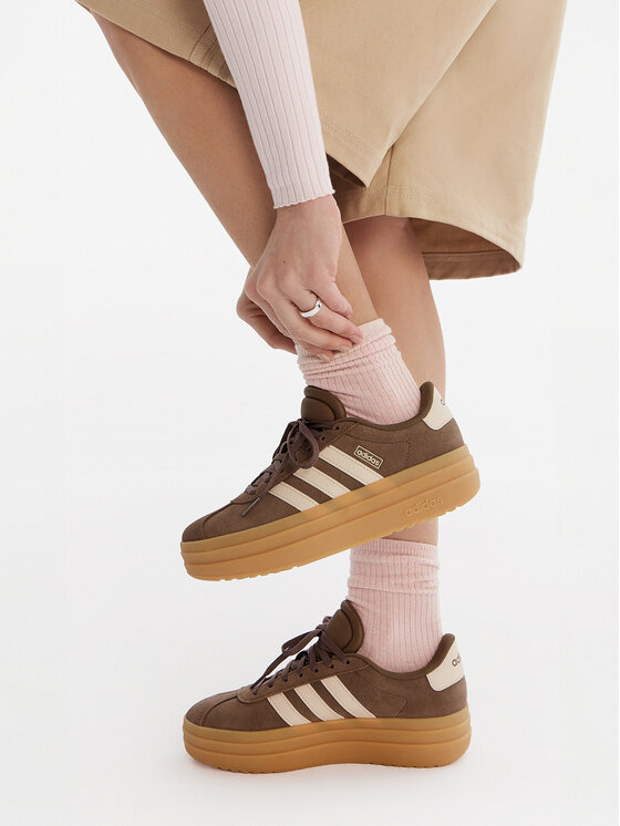 adidas Снікерcи adidas Vl Court Bold J KK4502 Коричневий