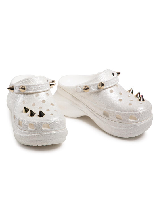 Crocs Papucs Crocs Classic Bae Glitter Stud Cg W 206783 Fehér