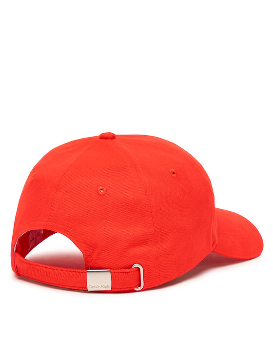 Calvin Klein Kapa s šiltom Calvin Klein Large Monologo LV04D5039G Rdeča