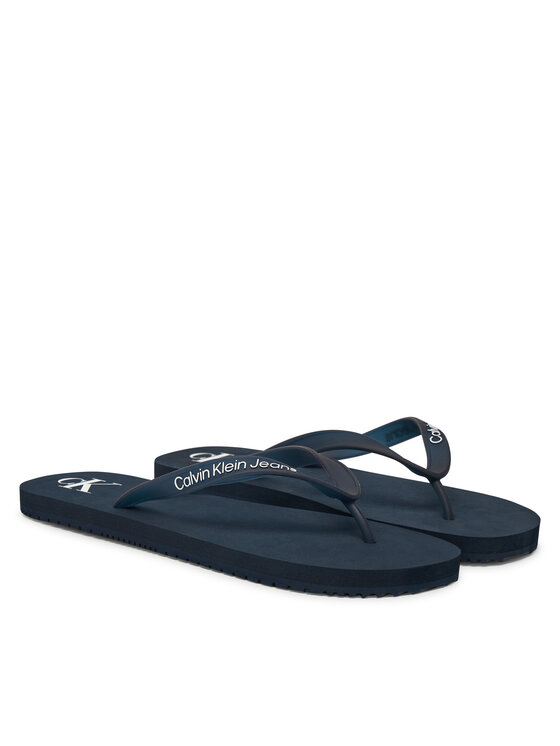 Calvin Klein Jeans Žabky Calvin Klein Jeans Beach Sandal Transparent Tpu YM0YM01267 Tmavomodrá
