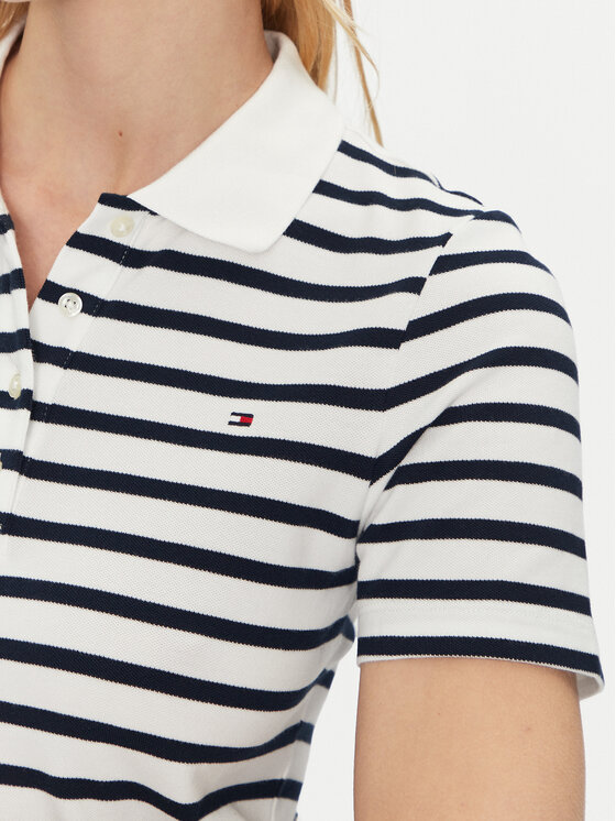 Tommy Hilfiger Tommy Hilfiger Polo marškinėliai 1985 WW0WW43225 Tamsiai mėlyna Slim Fit