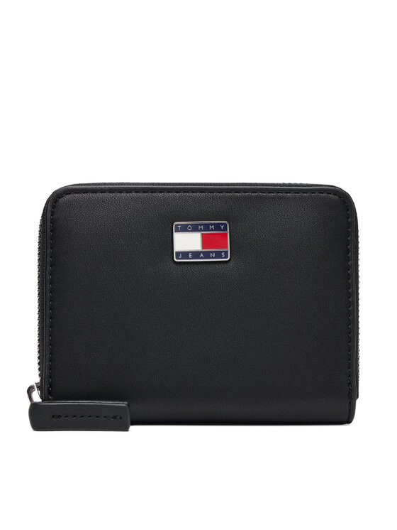 Tommy Jeans Портфейл Tommy Jeans Tjw Cool Med Za AW0AW18031 Черен