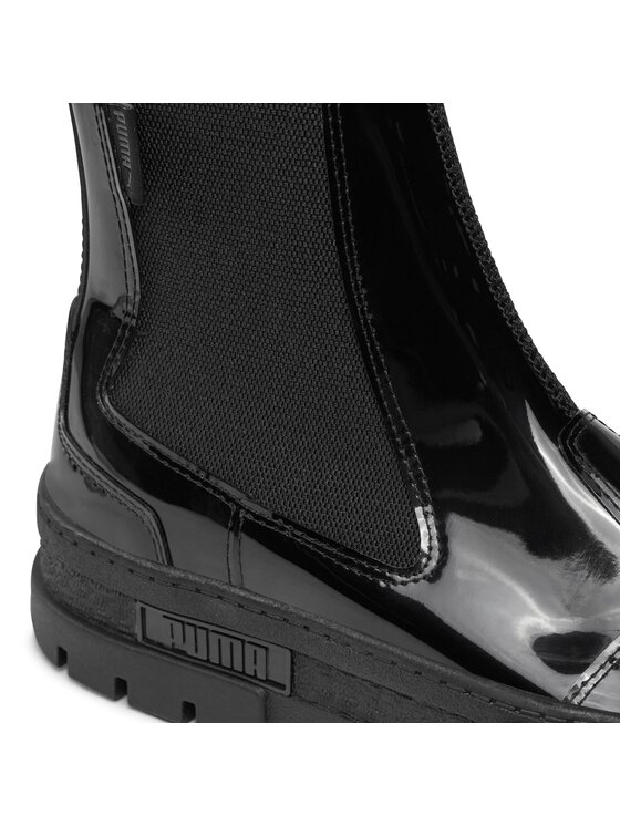 Puma Kotníková obuv s elastickým prvkem Puma Mayze Chelsea Jelly Wns 393626 02 Černá