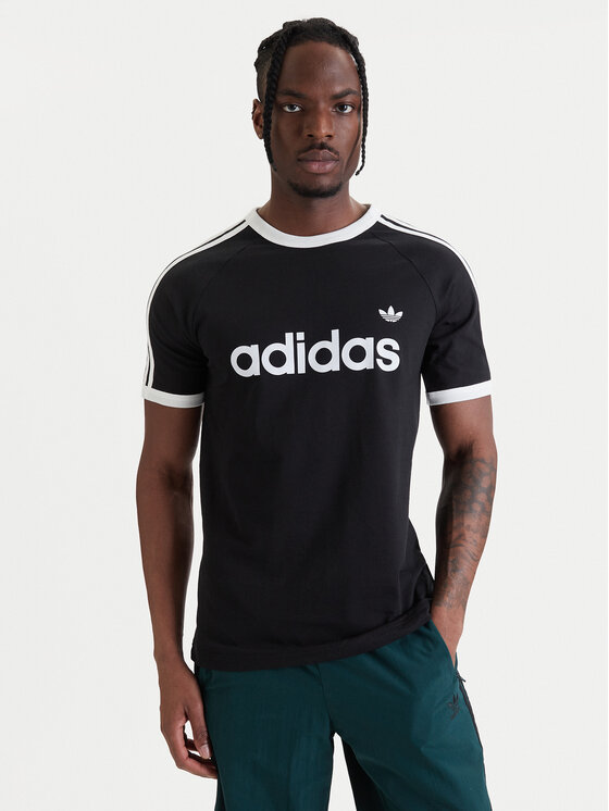 adidas adidas Camiseta 3-Stripes Ringer KF0417 Negro Slim Fit