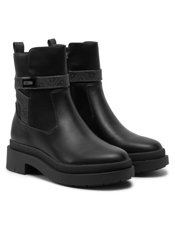Guess Ботильйони Guess Ovelle2 FLTOVE ELE10 Чорний