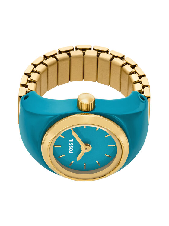 Fossil Hodinky Fossil Watch Ring ES5415 Modrá