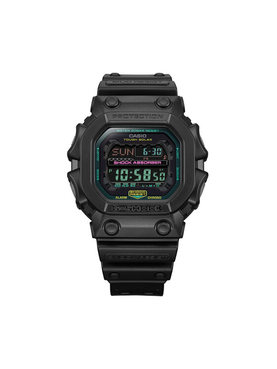 G-Shock GX56 Orologio Uomo Nero Fluorescente, Resistente Agli Urti E Al Fango, Solare, 200 Metri Impermeabile, Cronometro E Timer, Design Moderno E Robusto - 5