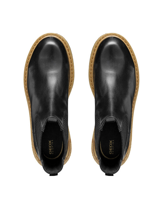 Geox Kotníková obuv s elastickým prvkem Geox D Elidea D36VEC 043NH C9999 Černá