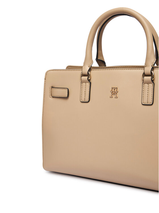 Tommy Hilfiger Torbica Tommy Hilfiger Th Joy Satchel AW0AW19067 Bež