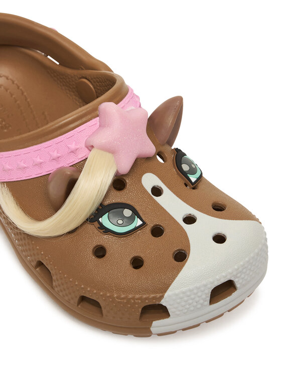 Crocs Шльопанці Crocs Toddler Classic IAM Horse Clog 211371 Коричневий