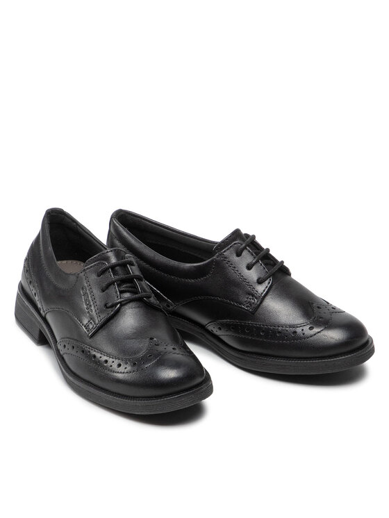 Geox Oxford čevlji Geox J Agata D J8449D 00043 C9999 S Črna