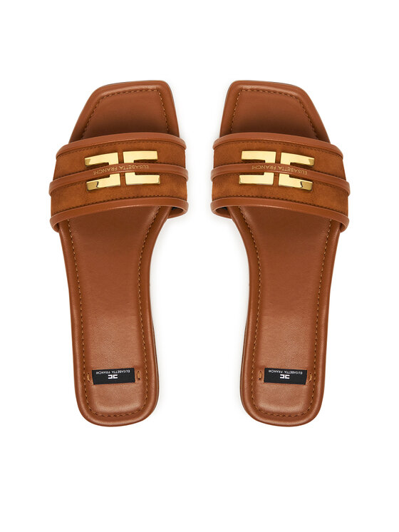 Elisabetta Franchi Шльопанці Elisabetta Franchi SA72L61E2 Коричневий