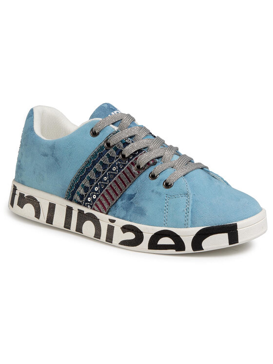 Desigual Сникърси Desigual Cosmic Exotic Denim 20SSKD04 Син