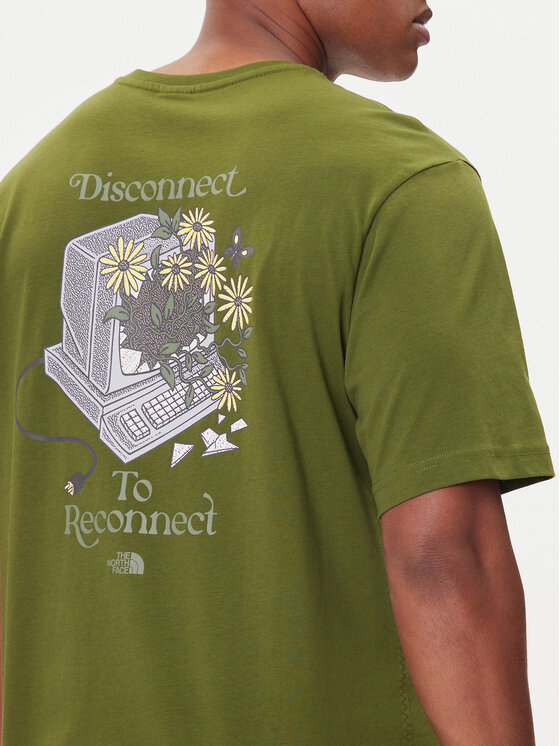The North Face The North Face Camiseta Connect NF0A8EGW Verde Relaxed Fit