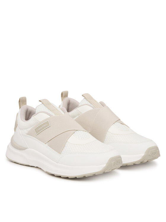 Calvin Klein Sneakers Calvin Klein Low Cut Velcro V3X9-83312-1697 Alb