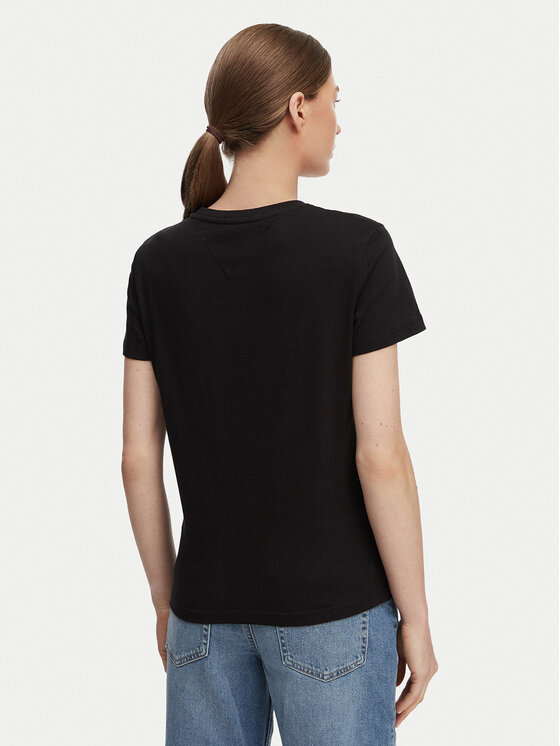 Tommy Jeans Tommy Jeans Camiseta Linear Ss Tee DW0DW22789 Negro Regular Fit