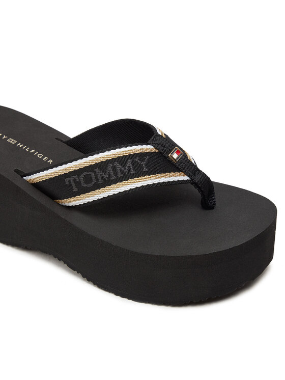 Tommy Hilfiger Chancletas Tommy Hilfiger Im Platform Beach Sandal FW0FW08236 Negro