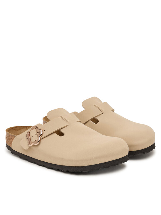 Birkenstock Шльопанці Birkenstock Boston Flower Buckle 1030630 D Бежевий