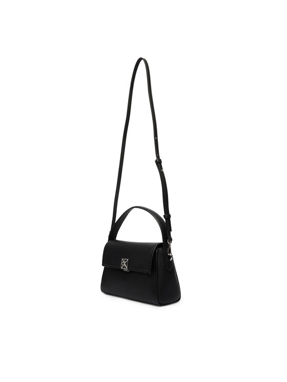 Calvin Klein Ročna torba Calvin Klein Emblem Hw Pebble Shoulder Bag 25 LV04F3425G Črna