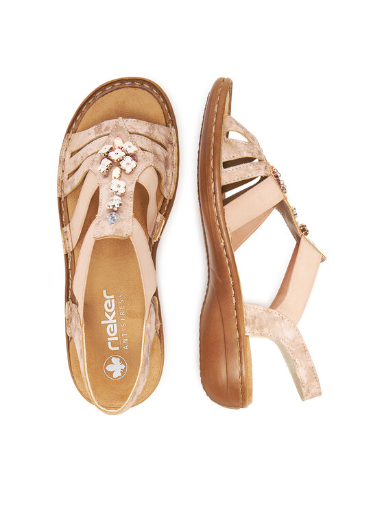 Rieker Szandál Rieker 60855-31 Rózsaszín