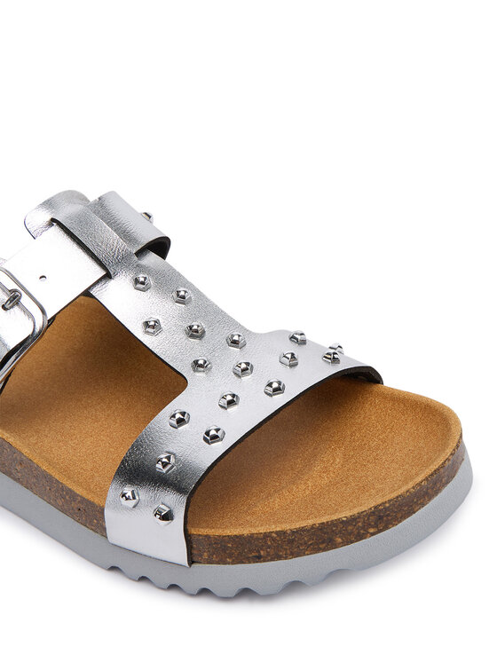 Scholl Шльопанці Scholl Luce T-Bat MF00694 Срібний