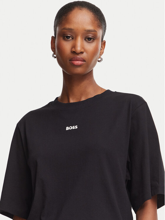 BOSS BOSS Camiseta Enis 50523256 Negro Regular Fit