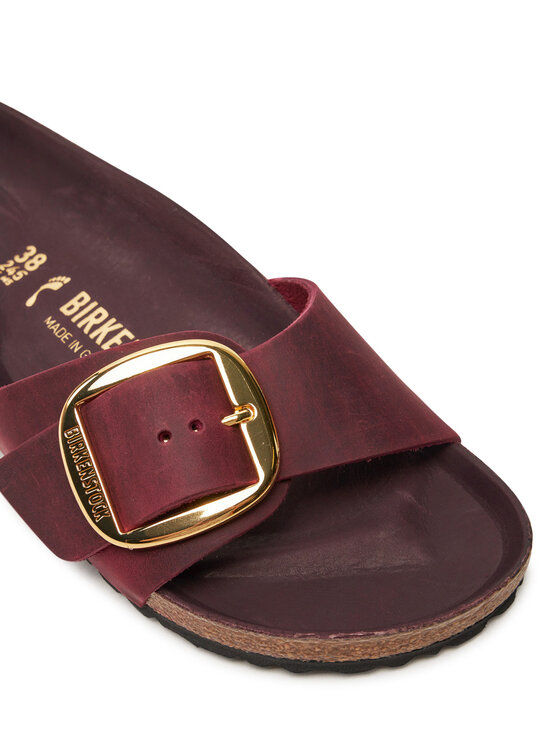Birkenstock Iešļūcenes Birkenstock Madrid Big Buckle Leoi 1028031 Bordo