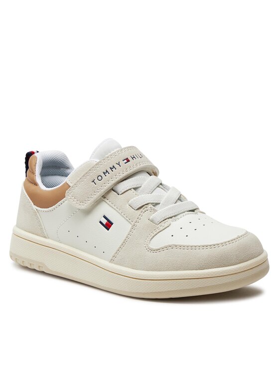 Tommy Hilfiger Αθλητικά Tommy Hilfiger Low Cut Lace-Up/Velcro Sneaker T1X9-33341-1269 S Λευκό