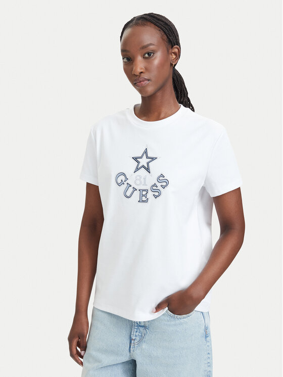 Guess Guess Camiseta V6YI04 K4268 Blanco Regular Fit
