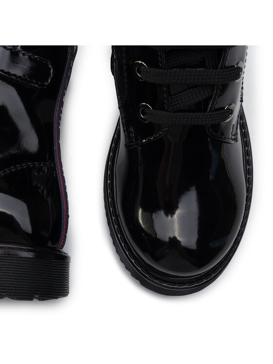 Tommy Hilfiger Cizme Tommy Hilfiger Lace-Up Bootie T4A5-30445-0765 M Negru