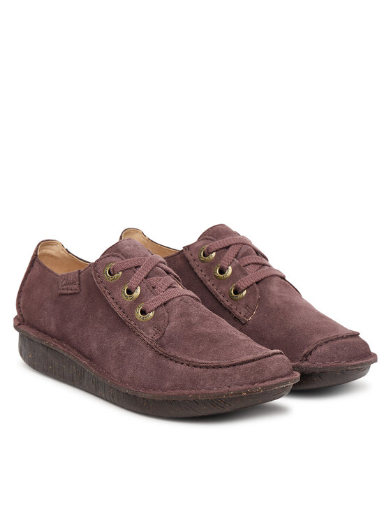 Clarks Półbuty Clarks Funny Dream 26329385 Fioletowy