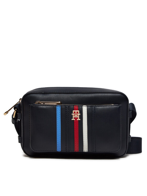 Tommy Hilfiger Borsetta Tommy Hilfiger Iconic Tommy Camera Bag Corp AW0AW16106 Blu scuro