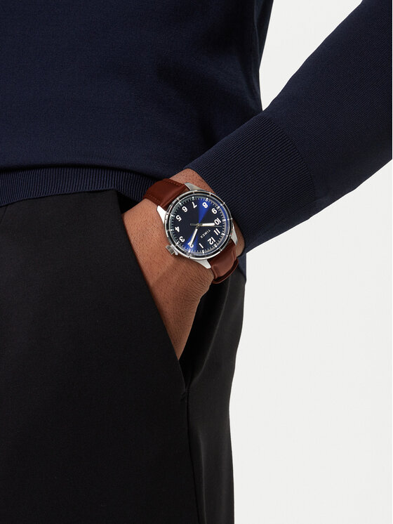 Timex Hodinky Timex Main Street TW2Y16200 Hnedá