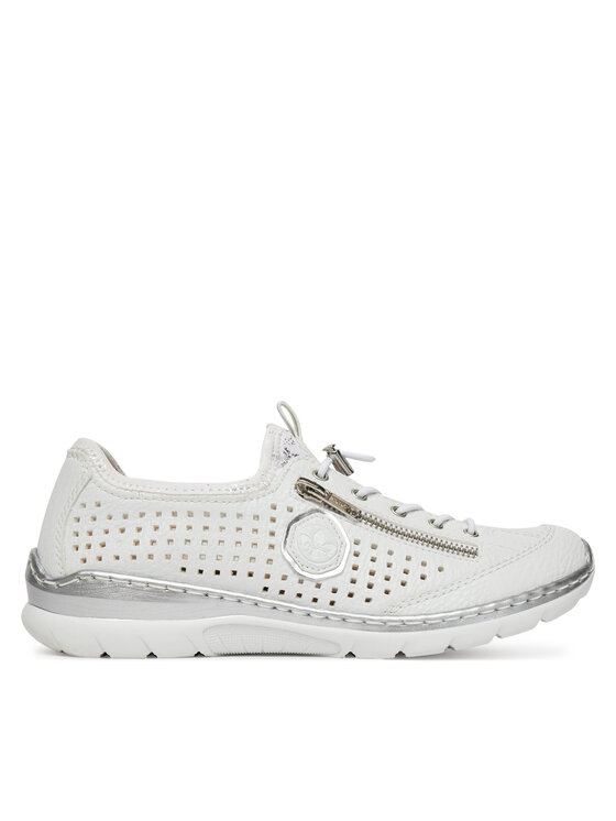 Rieker Sneakersy Rieker L3296-82 Bílá