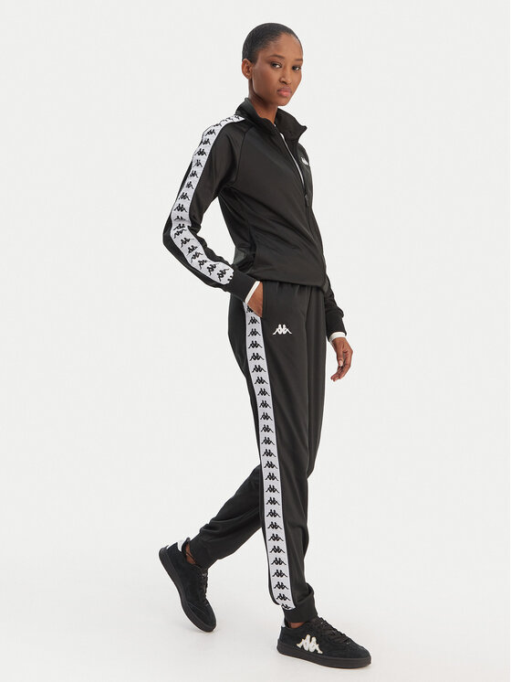 Kappa Kappa Pantalones de chándal Banda Wrastoria 303R5K0 Negro Slim Fit
