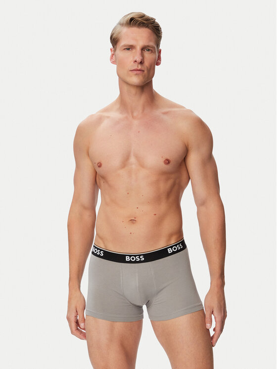 BOSS BOSS Conjunto de calzoncillos boxer Trunk 3P Power Desig 50554443 Gris