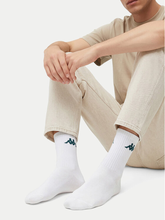 Kappa Довгі шкарпетки Kappa CEO_KR_SUPERT_SS26(3-PACK) Білий