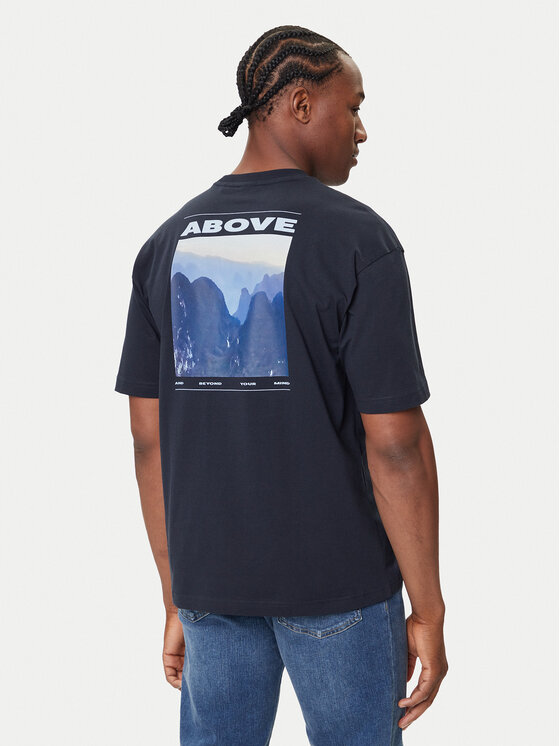 BOSS BOSS Camiseta Te_Move 50547087 Azul marino Relaxed Fit