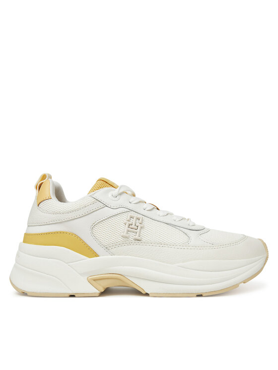 Tommy Hilfiger Laisvalaikio batai Tommy Hilfiger Th Chunky Runner FW0FW08474 Balta